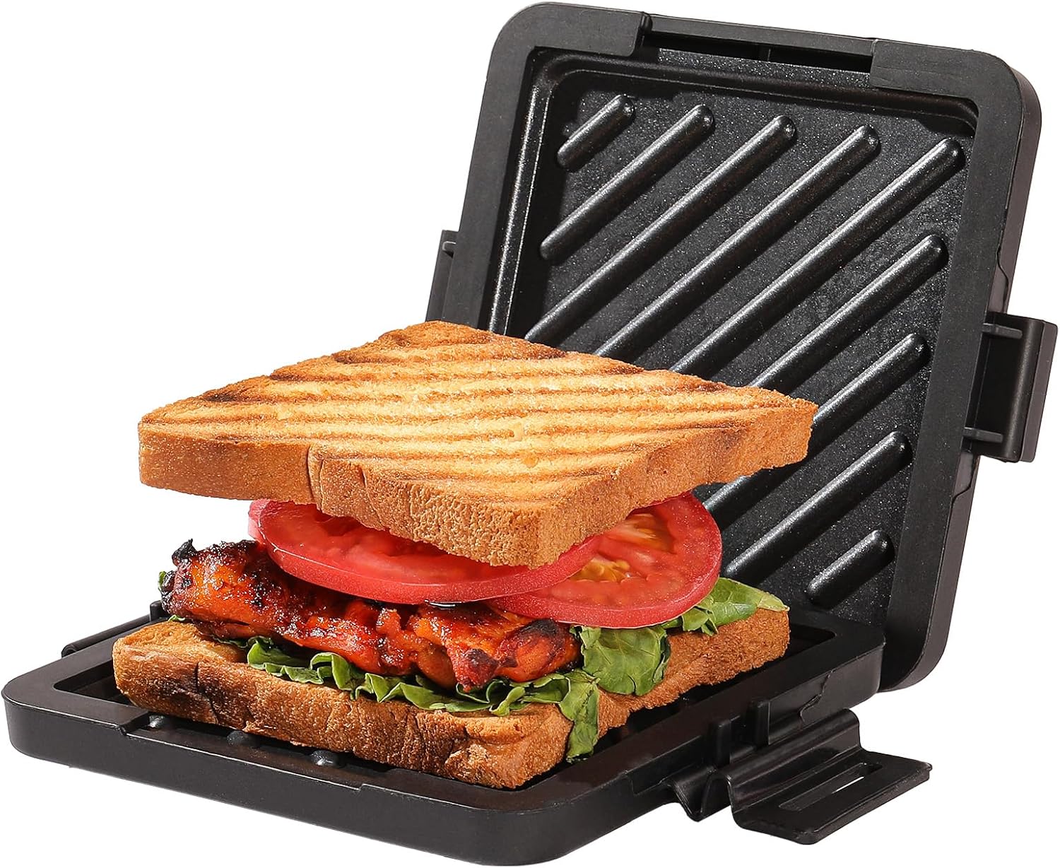 Sandwich Maker, Nonstick Plate  Maker, Versatile Wireless Small Toaster,  Safe in Microwave Oven, United States