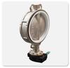 Stainless Steel Manual Butterfly Valve with Double Clamp, Rubber Soft Seal, Turbine Handle, Vertical Wafer Type for Water Treatment
