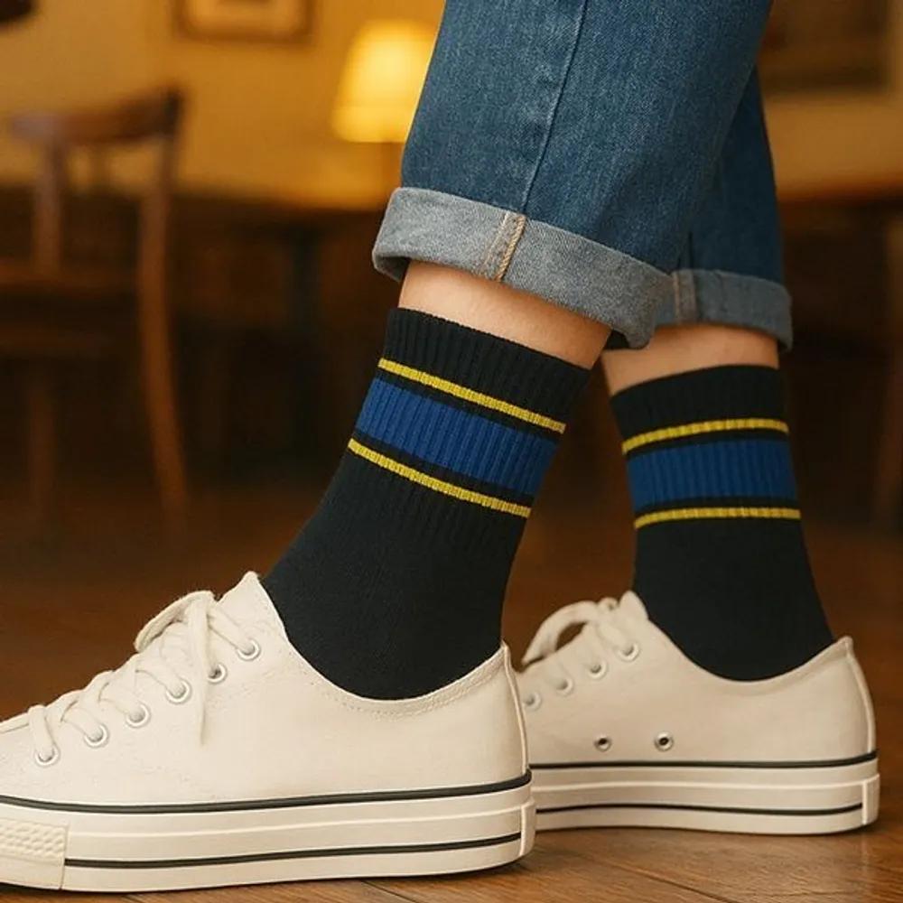 Men's Mid-calf Socks, Choose 1 of 10 Pairs, Casual Socks, Medium Foot, Large Foot, Made in Korea