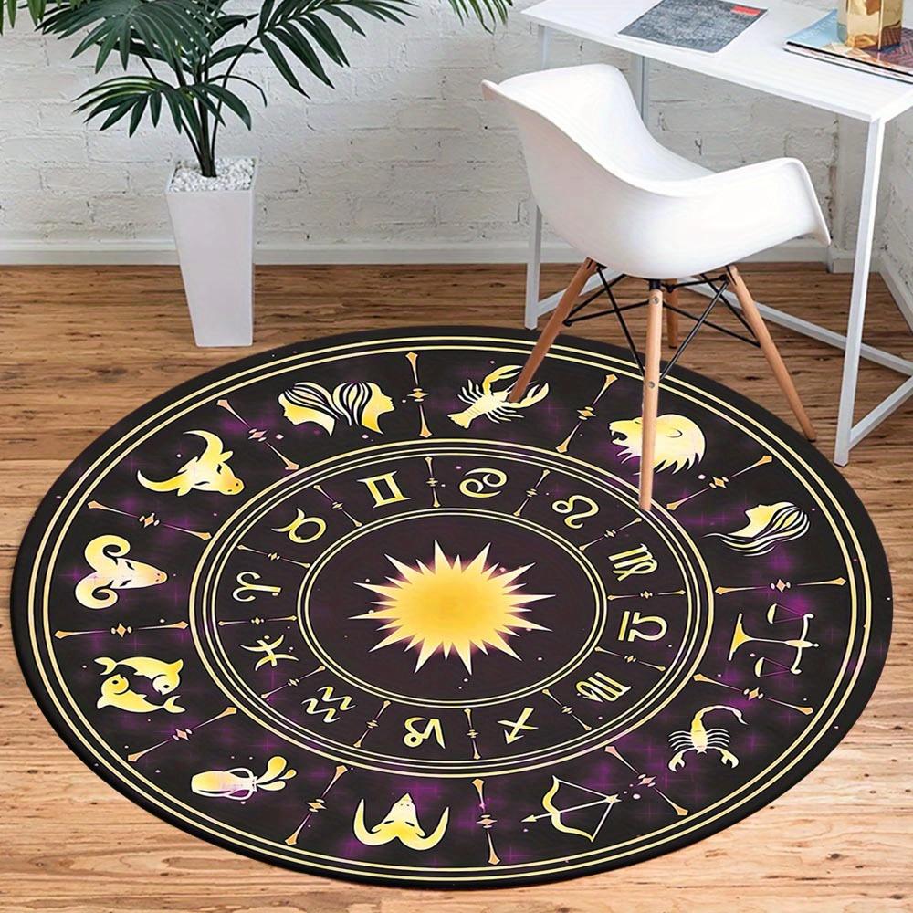 

1pc Retro 2083233806 Pattern Round Floor Mat, Non-slip for Living Room Bedroom Chair Carpets Home Decor Gifts, Home Decor Room Decor Outdoor 80cm by 80cm
