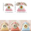 Triangle Rabbit Ears Bird Nest Soft Pet Cotton Sleeping Nest Creative Bird Hammock  Indoor Use