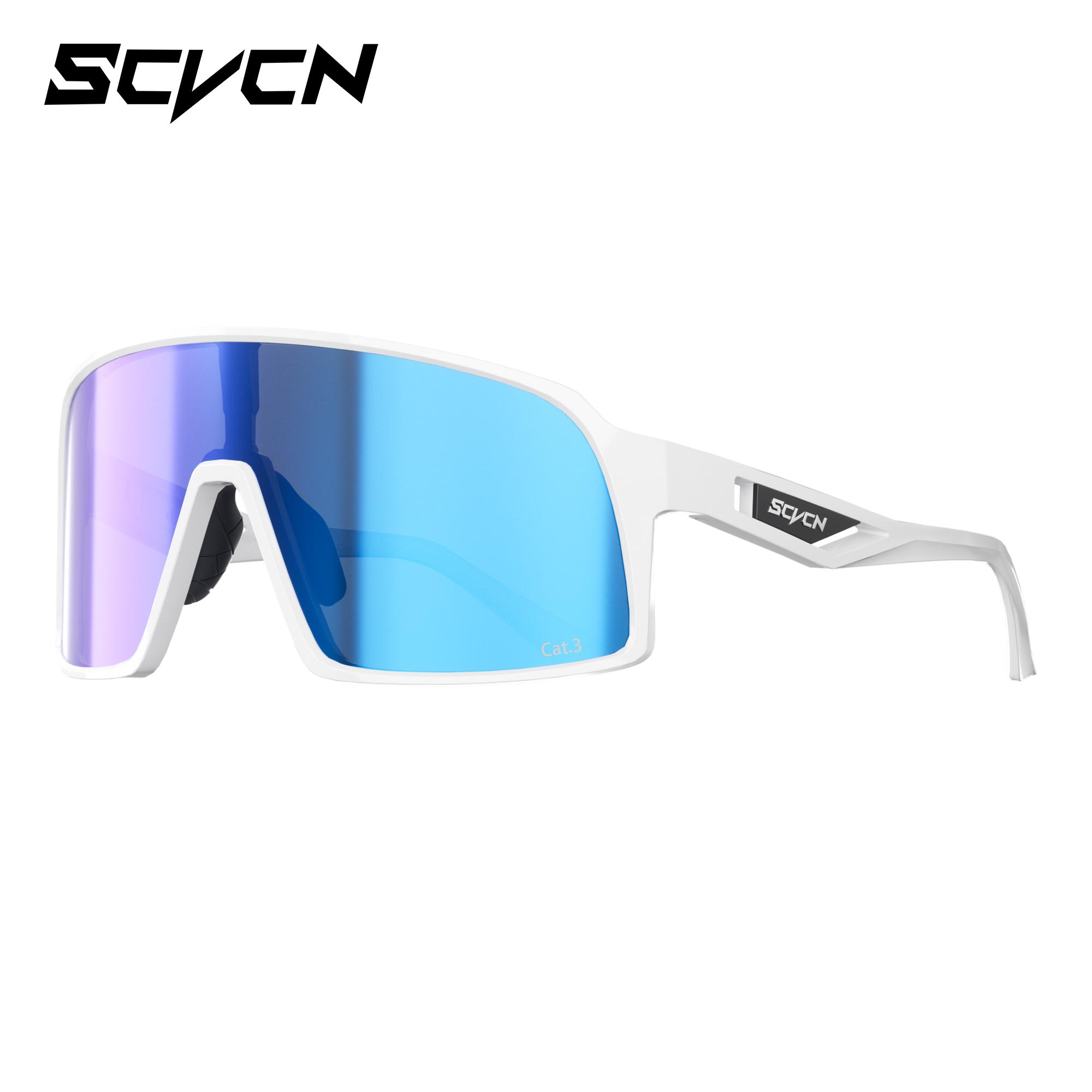 

SCVCN Photochromic Sunglasses for Men Cycling Glasses SportsMountain Bike Eyewear Women Fashion Baseball Goggles Skating Glasses