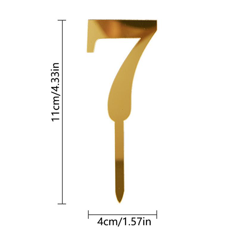 

0-9 Номер Украшения для Торта на День Рождения Свадебный Топпер Украшение Для Детской Вечеринки по случаю Дня Рождения Праздничные Принадлежности для Торта