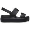Crocs Brooklyn Beach Sandals Women's Black