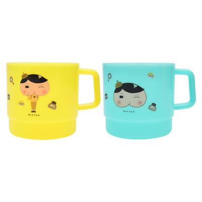 Lilpang Butt Detective Larger, Space-efficient Handle Cup, Mixed Colors, 2 Pieces, Popular Korean Parenting Items