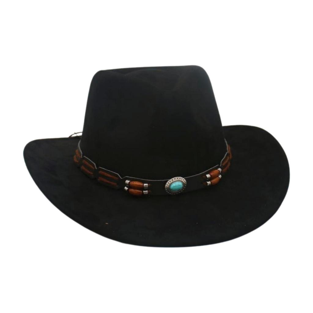 Top Hat Girls Resort Ethnic Style Knight Cowboy British Hat Elegant Summer Shade Travel Hat French Jazz Hat