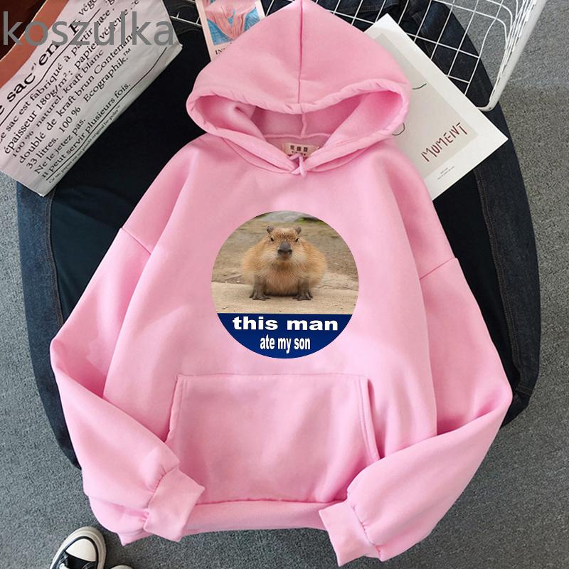 Mikina s kapybarou Vtipná kapybara Toto Unisexové tričko sežralo mého syna Vlastní mikiny Unisexové mikiny Potištěné kapuce Oblečení s dlouhým rukávem