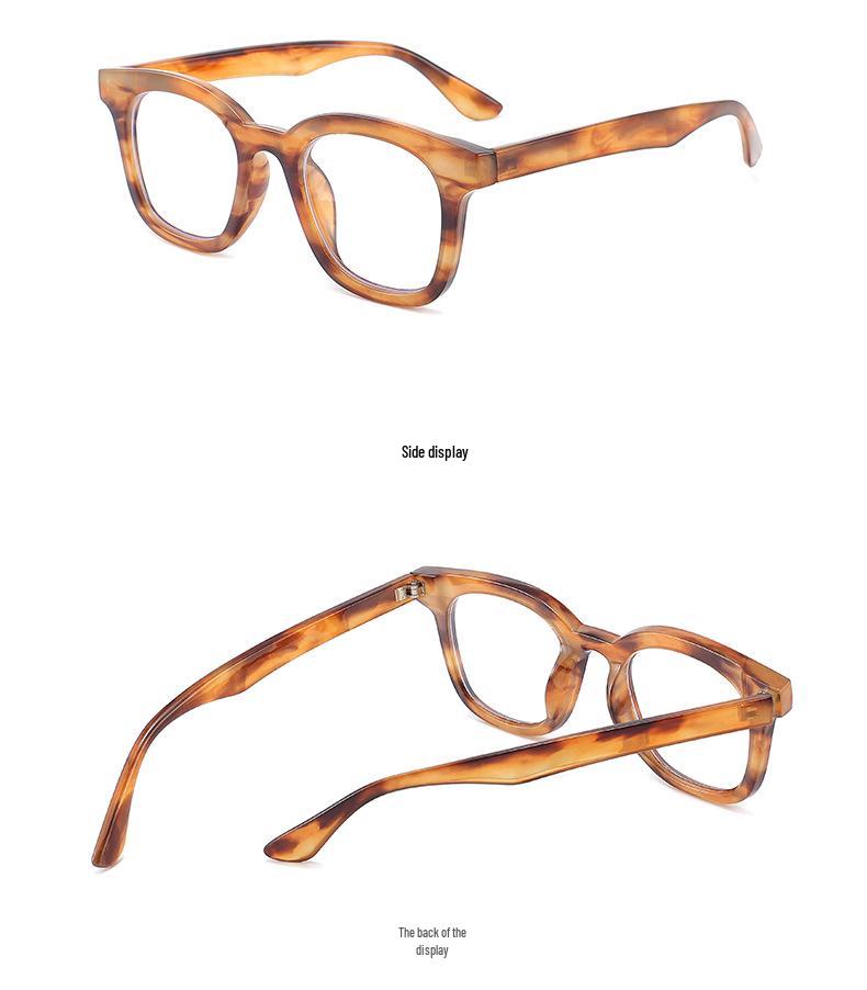 Stylish Unisex Anti-Blue Light Square Glasses Frame 21011 with Optional Prescription Lenses
