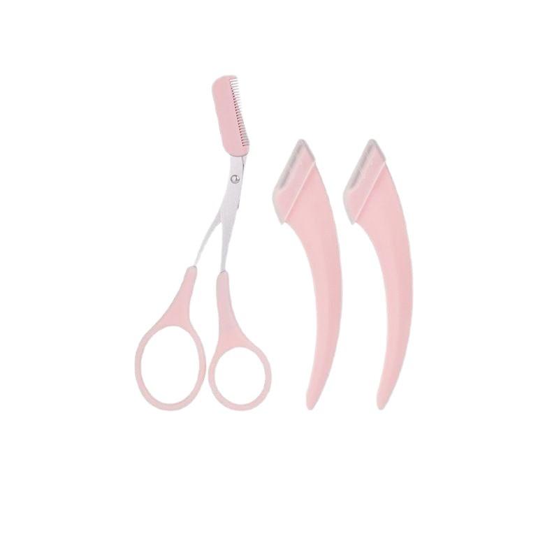 Eyebrow Trimmer, Stainless Steel Eyebrow Scissors With Comb, Eyebrow Trimming Scissors Hair Removal Beauty Tools