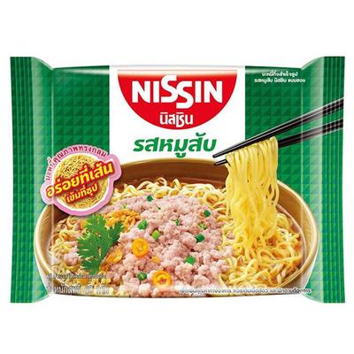 NISSIN Greitai paruošiami makaronai kiaulienos skonio 60 g. x 5 / 10 / 15 / 20 vnt