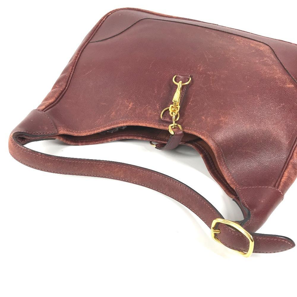Hermes Vintage Trim 31 Tote Bag Shoulder Bag Leather BrownBased/GoldHardware