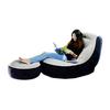 ZS-LISOFA Air Sofa, White, Inflatable, with Storage, Stylish Design, and Ottoman. [Exquisite Comfort for a Perfect Fit]