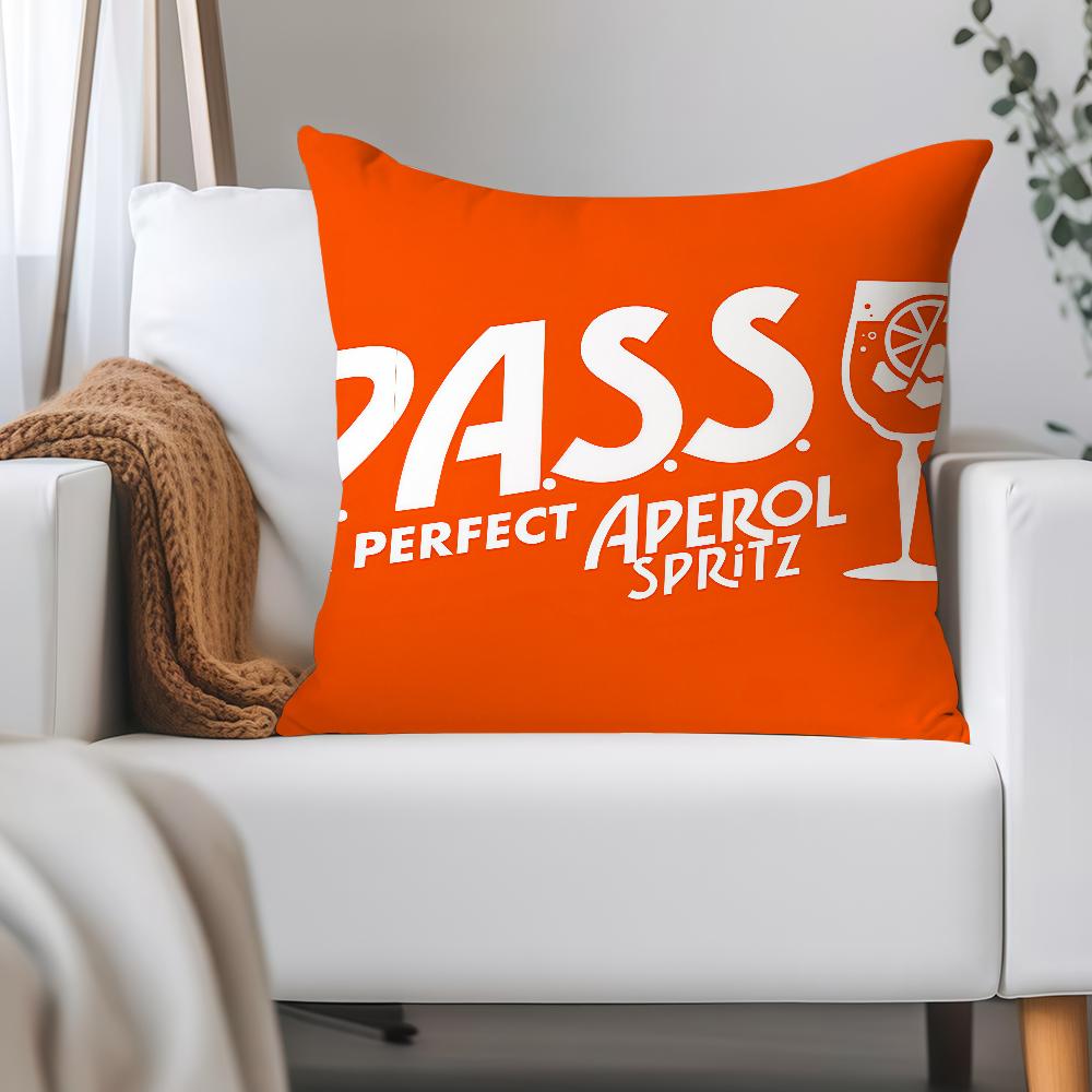 Aperols Spritz Flannel Pillow Case Applicable Space For Guest Rooms Interiors Cars Office House Decoration