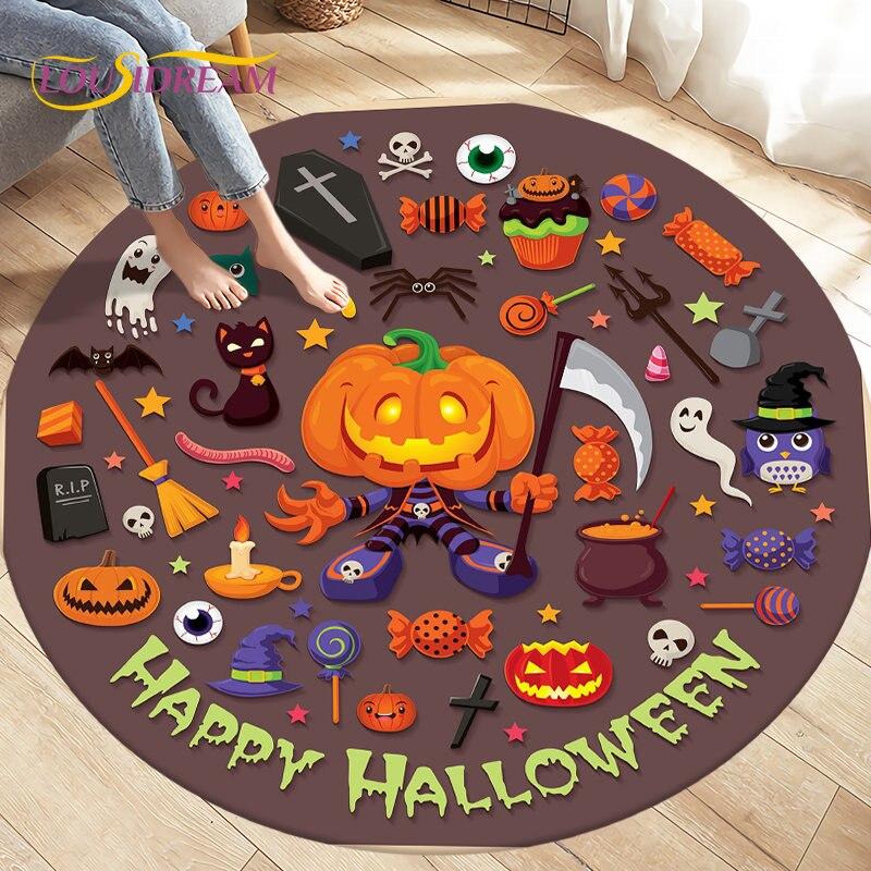 Cartoon Gamer Game Controler Area Koberec,Koberec s kulatým kobercem do obývacího pokoje Ložnice Dekorace,Děti si hrají plazící se protiskluzová podložka na podlahu