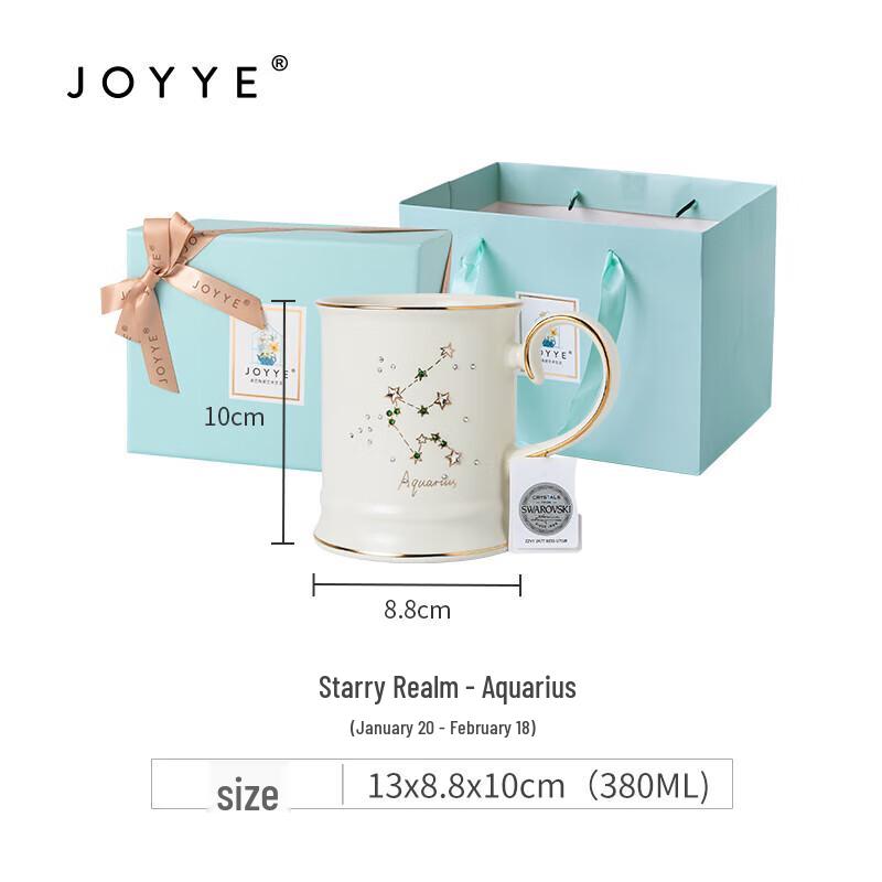 JOYYE Starry Illusion Zodiac Ceramic Mug with Handle