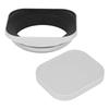 Haoge LH-W55T 55mm Square Metal Screw-in Lens Hood with Shade Design Cap for Canon, Nikon, Sony, Leica, Zeiss, Voigtlander, and Fujifilm