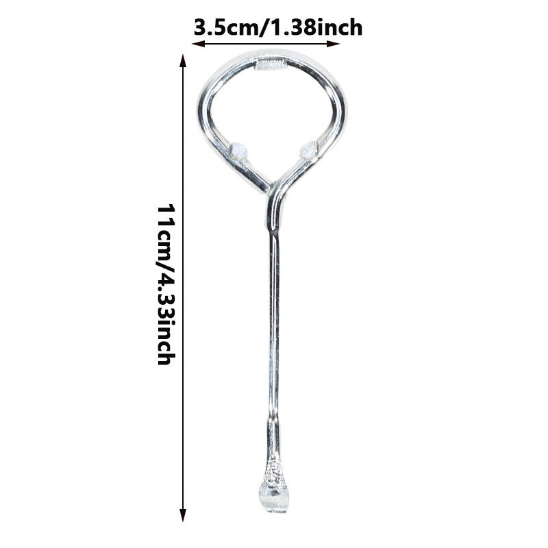 1Pc Hardware Bottle Opener Simple Opener Manual Ergonomic Grip Rust-Resistant Metal Construction For Home Bar Party Easy Opening Of Bottles Cans