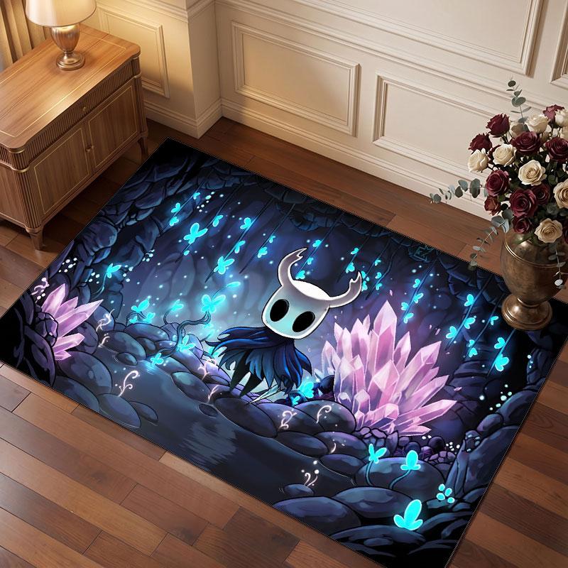 Hollow Knight Teppich Weich Dick Rutschfest Boden Teppich für Schlafzimmer Wohnzimmer Heimdekoration