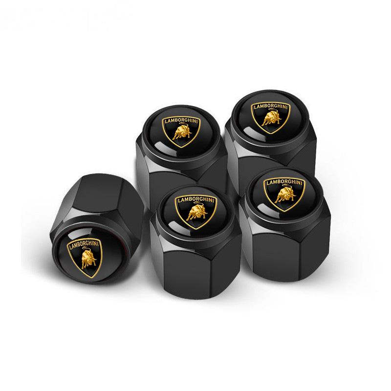 

5Pcs Car Logo Wheel Tire Tire Valve Air Nut Cover Accessories For Lamborghini LP570 LP610 Urus LP700 LP770 Gallardo Aventador