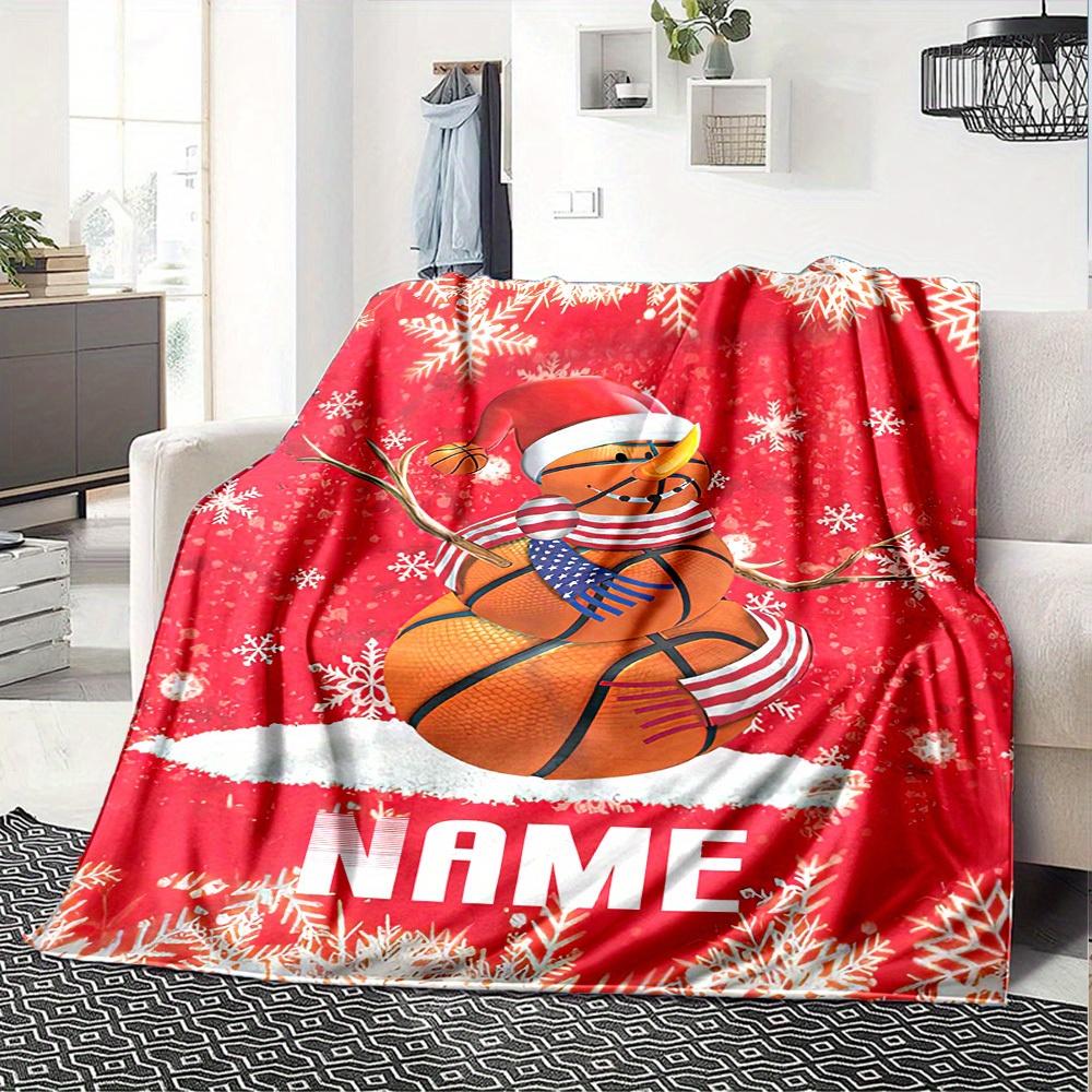 Spring Flowers Home Customize Your Name Blankets Comfortable Soft Lightweight Allseason Multipurpose Blanket For Picnics Sofas Offices Beds Living