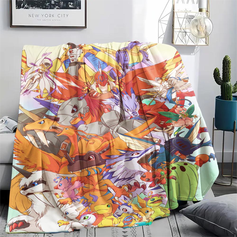 Digimon Sincerity Theme Blanket, Digimon Fan Soft Throw, Ideal Gift