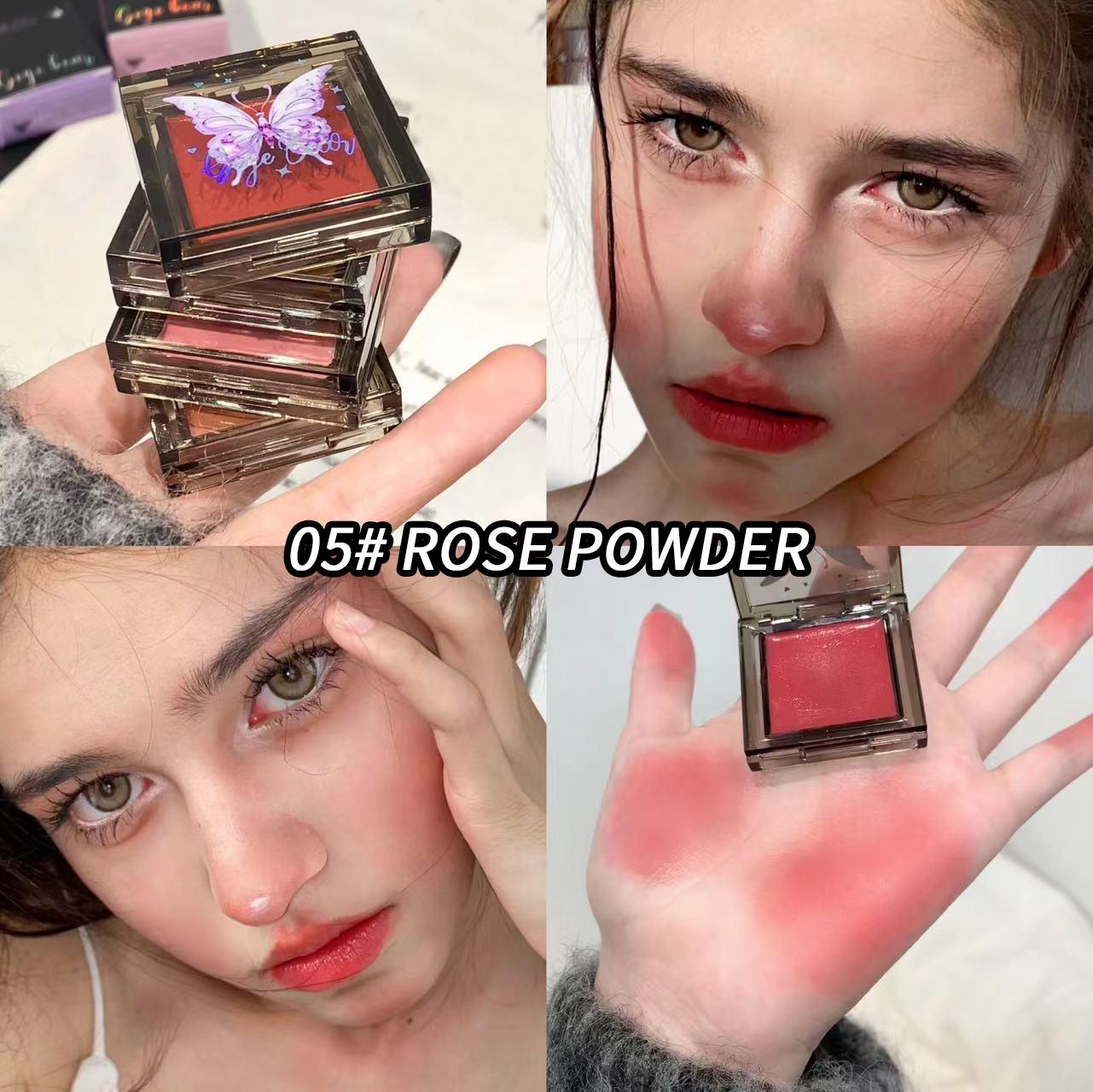 

GEGE BEAR Butterfly Blush Cream Шелковистая текстура Стойкие и натуральные Новые многоцелевые тени для век и помада