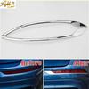 2X For Volvo XC60 2018- Chrome Car Rear Fog Light Lamp Eyelid Cover Trim