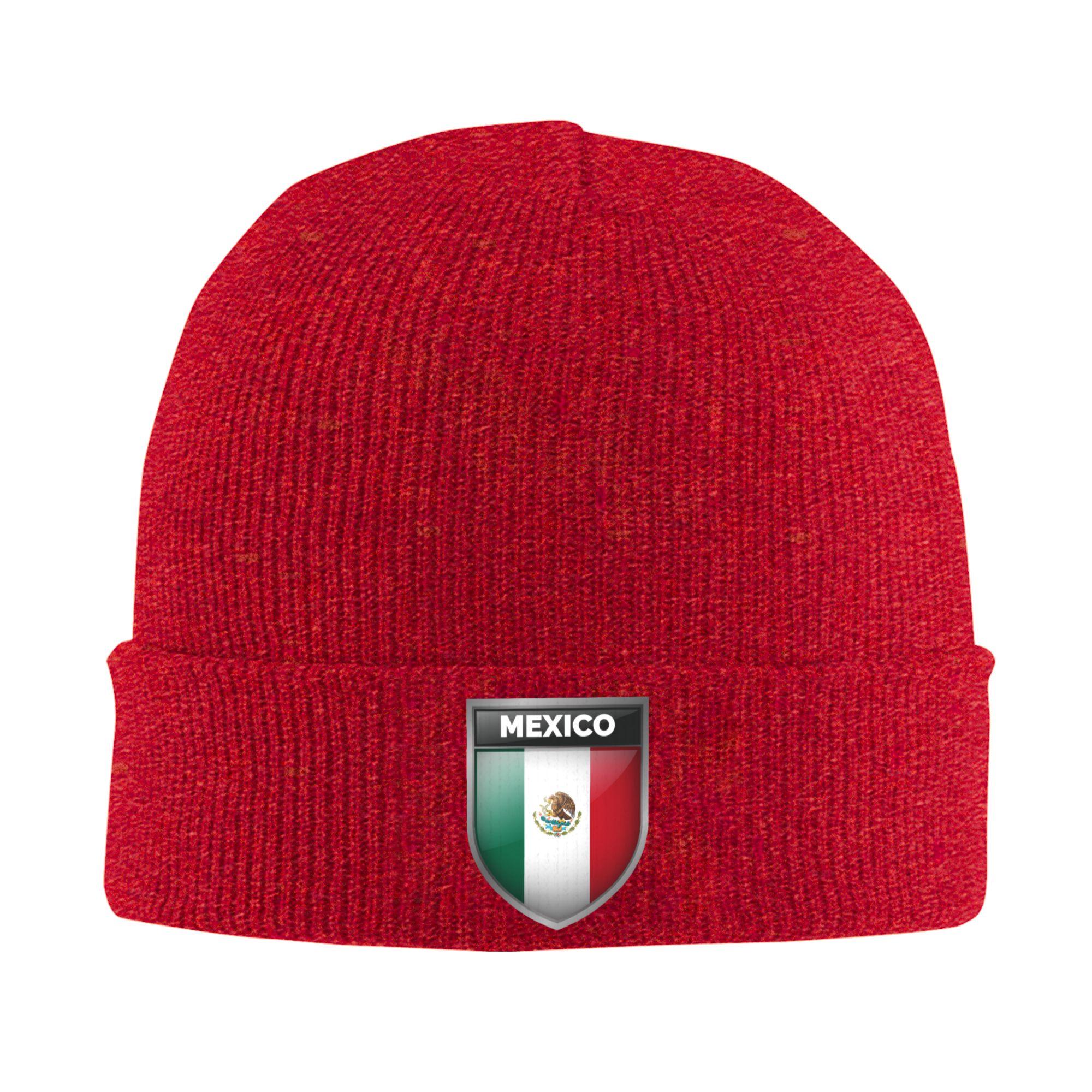 

Mexican Proud Mexico Flag Beanie Cap Unisex Winter Warm Bonnet Homme Knitted Hat Hip Hop Skullies Beanies Caps For Unisex WoUnisex One Size