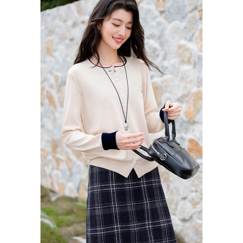 

Mokana Women s Color-block Knitted Cardigan One Size