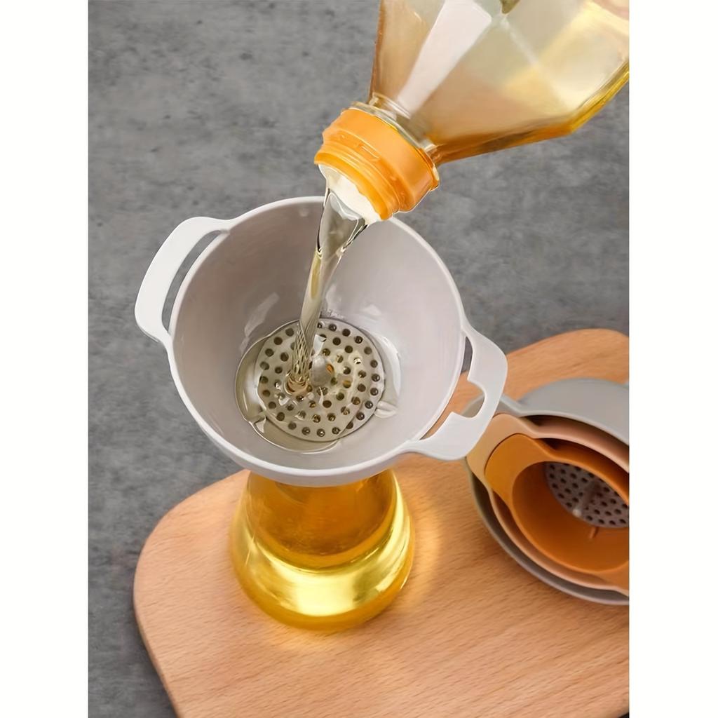 Set of Funnels for Filling Bottles Funnels with Detachable Strainer Filter Oil Funnel Funnel for Liquid Dry Ingredients and Powder