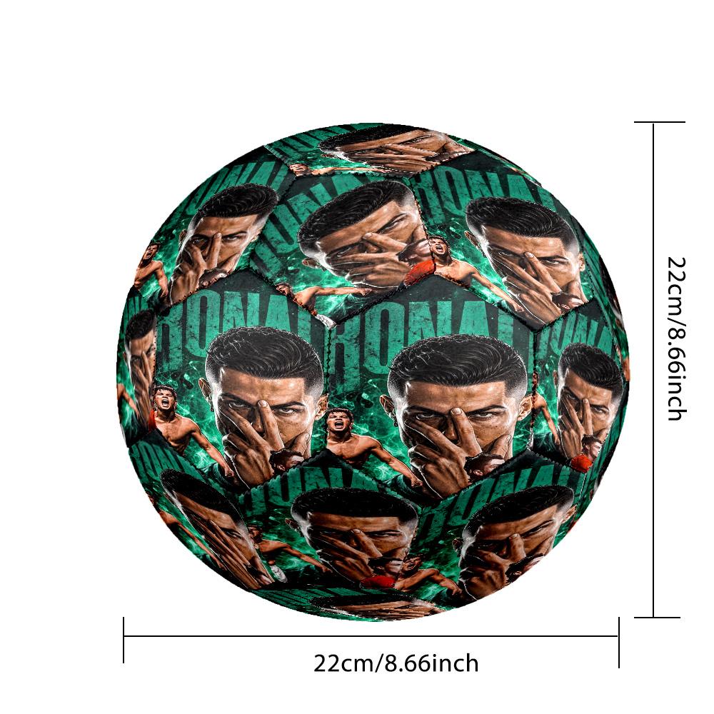 Ronaldo's World Cup Glory Size 5 Soccer Football Machine Sewn Indoor/Outdoor Training and Matches Sports Enthusiast Gifts