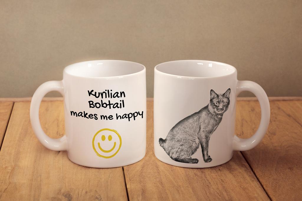 Kurilian Bobtail I - Cat Mug, Cheerful Mug for a Dog Lover, Personalized Gift from the Art-Dog Brand