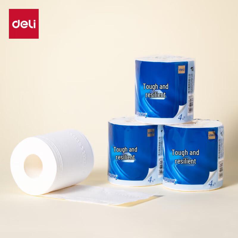 Deli 4-Ply Rolled Facial Tissue
