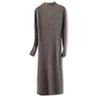 Women's Slim-Fit Knit Sweater Dress - Mid-Length, Over-the-Knee, Half-High Neck, Long Sleeves, Warm Inner Wear, New Style.