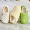 Cotton slippers women's autumn and winter confinement indoor home non-slip thick bottom stepping on shit feeling plush warm men