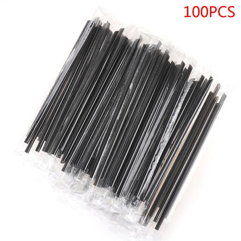 100Pc Clear Individually Wrapped Drinking Pp Straws Drinks Straws Party Supplies