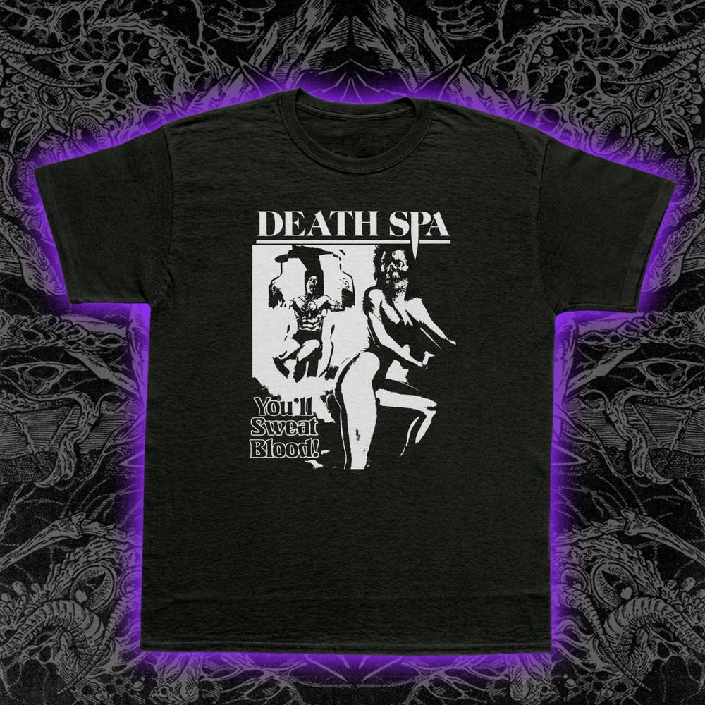 Death Spa T-Shirt 80s Horror Movie Tee Vaporwave Fitness Slasher Gym Shirt