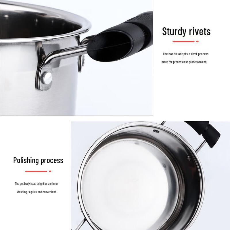 ZISIZ 304 Stainless Steel 16CM Milk Pot