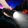 Outdoor Multifunction P90 LED Flashlight Waterproof Torch Rechargeable 4800lm Searchlightingblack