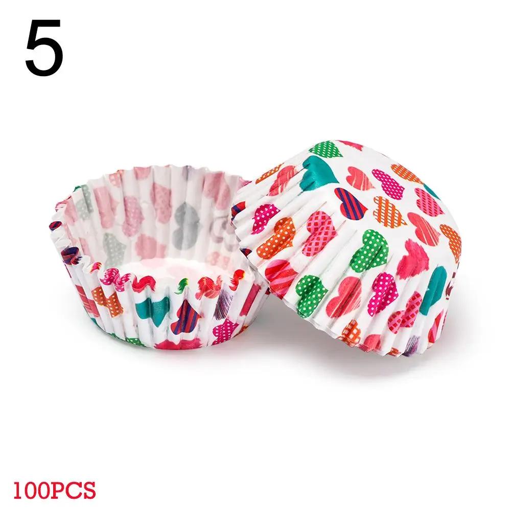 100PCS  Muffin Cup Cupcake Baking Mold Grease-proof Cake Paper Cups Animal Flower Bakeware DIY Pastry Tools Kitchen Accessories