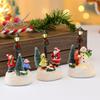 New Luminous Christmas Resin Ornaments, Small House Christmas Decorations, Street Lamp Ornaments, Christmas Gifts