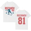 Harajuku Graphics Print Heated Rivalry Ilya Rozanov 81 Fashion Punk T Shirt Men Women Casual Pop 2026 Spring Summer Top Unisex