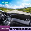 For Peugeot 3008 2008 2009 2010 2011 2012 2013 2014 2015 Car Dashboard Cover Sun Shade Avoid Light Mat Anti-UV Pad Accessories