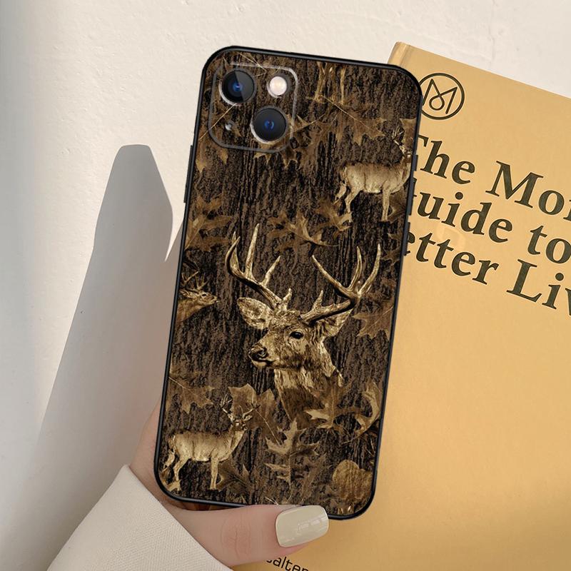 Deer Hunting Camo Case For iPhone 13 14 Pro Max 11 12 Mini 6S 7 8 Plus SE 2020 2022 X XR XS MAX Cover Coque