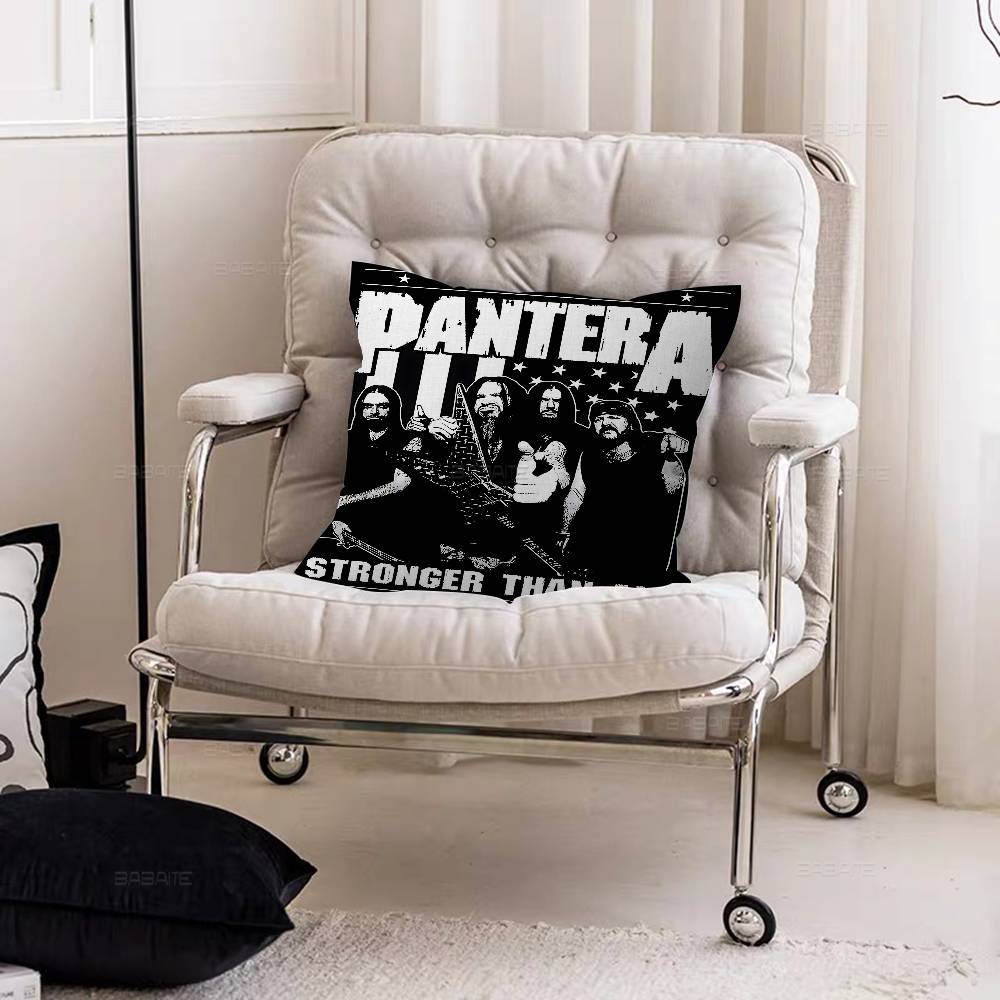 P-Pantera Band Pillow Cushion Cover Pillowcase Living Room Sofa Home Decor Customized