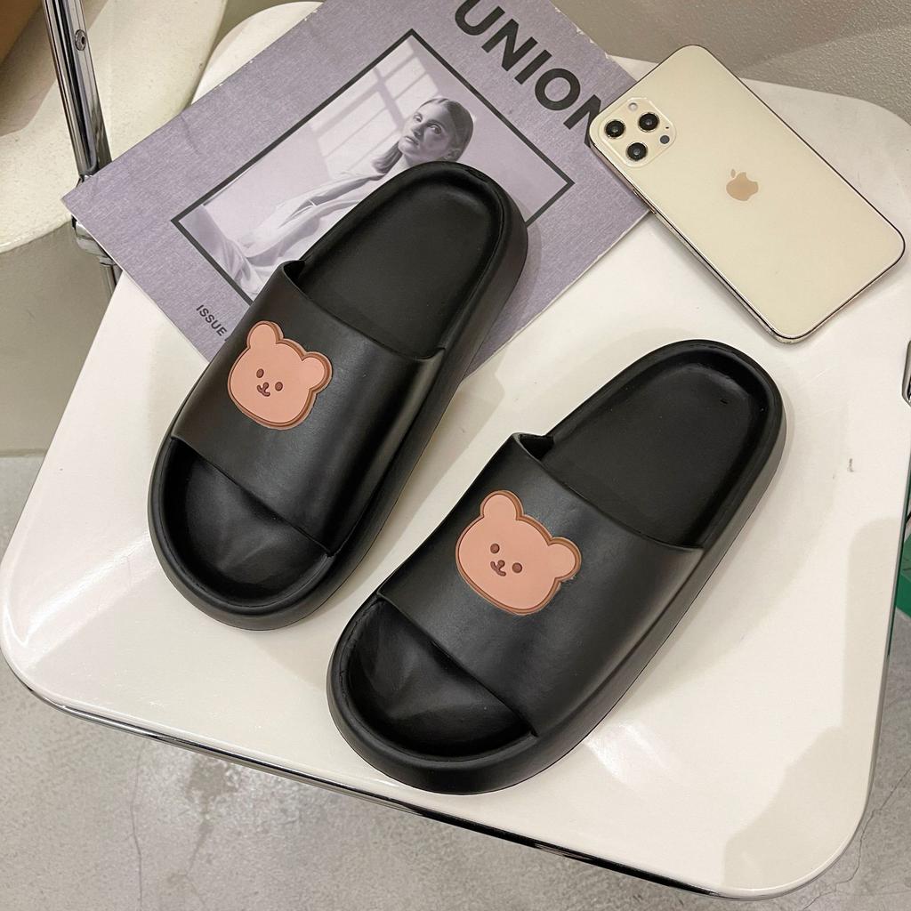 Factory Wholesale Female Four Seasons House Slide PVC Indoor Anti Slip Wear Bear Slippers for Couples