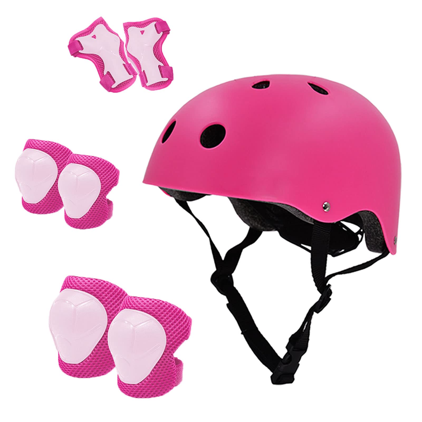 

DAZUAN Bicycle Helmet Kids Protector Set, ASTM F1447 Approved, for Ages 3-12, Adjustable, Lightweight, High Rigidity, Breathable, for Cycling, Skatebo