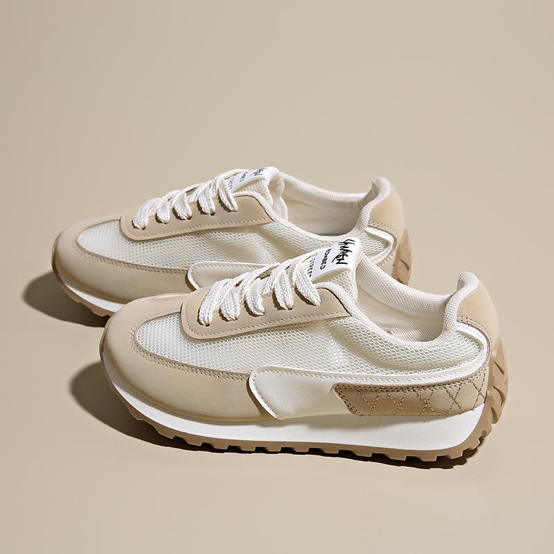 Fashion CRLAYDK Chunky Sneakers for Women Platform Tennis Fashion Summer Shoes Mesh Breathable Casual Lace Up Walking Sports Trainers