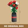 761PCS Romantic Red Rose Bouquet Vase Building Blocks Creative Simulated Flower Plant Home Decor Bricks Toy Valentine's Day Gift