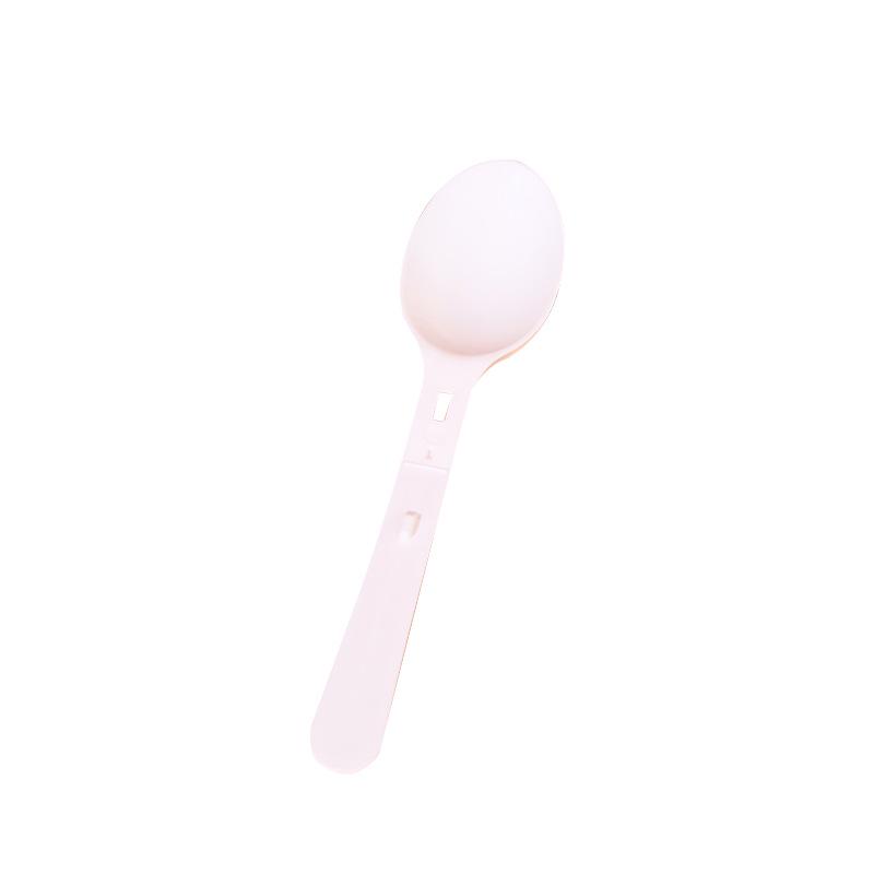 New Year Special: Disposable 129mm Thickened PP Plastic Folding Spoon, Individually Packaged